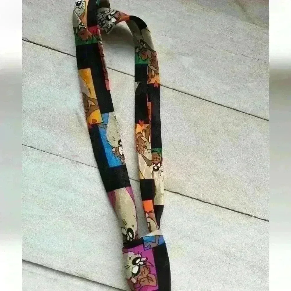 Looney Tunes Mania 1993 Tasmanian Devil Valentines Heart Tie Vintage